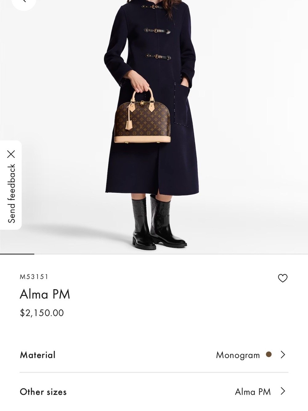 Louis Vuitton Monogram Alma PM Handbag - Picture 3 of 9